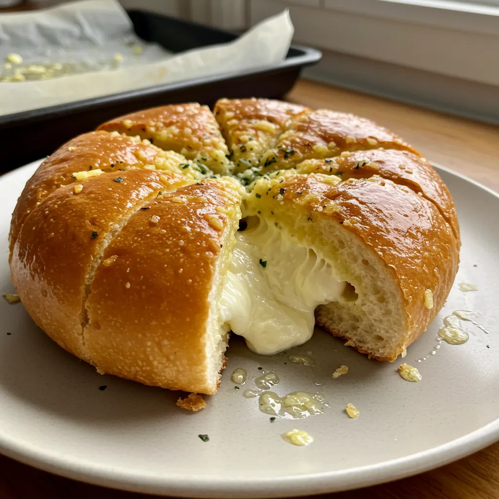 Mouthwatering Korean Cream Cheese Garlic Bread: Ultimate K-Food Sensation - tertiary view